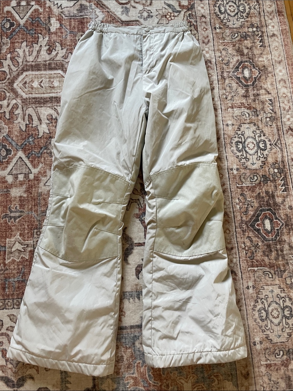 Lands' End Boy's Snow Pants in Light Gray